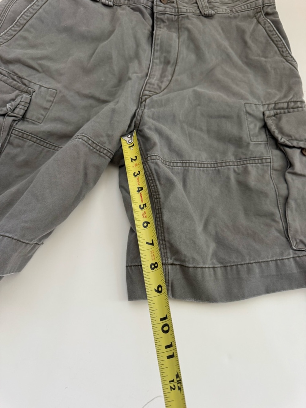 Polo Ralph Lauren Cargo Shorts Mens 35 Gray Cotton Utility Military - Picture 5 of 10
